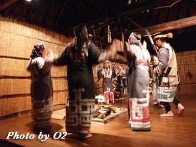 白老町　ポロトコタンの夜　アイヌ古式舞踊