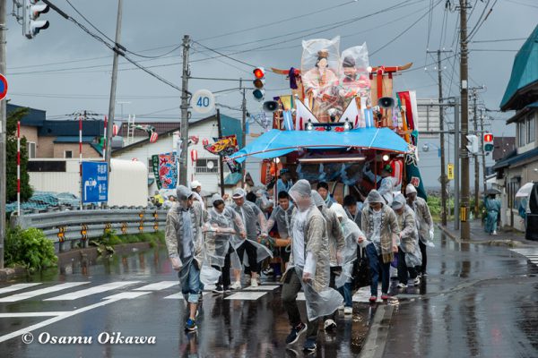 平成30年　古平町　琴平神社例大祭　二日目　渡御祭　雨　行列
