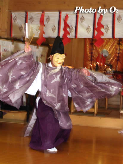 上湯川稲荷神社　翁舞　2005