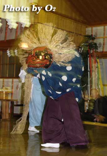 平成19年　北斗市　上磯八幡宮例祭　十二の手獅子舞・五方