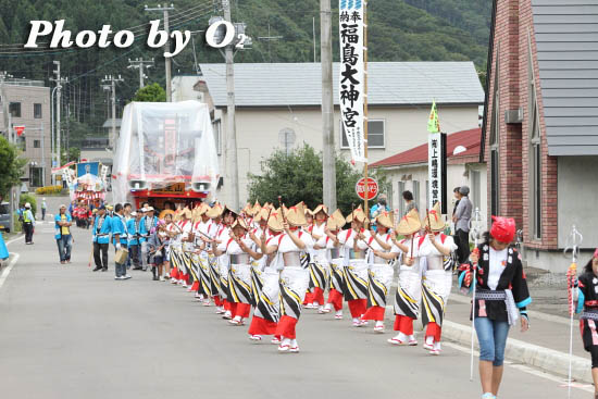 北海道 福島町 福島大神宮渡御祭 2日目 踊り山車