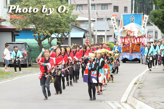 北海道 福島町 福島大神宮渡御祭 2日目 踊り山車