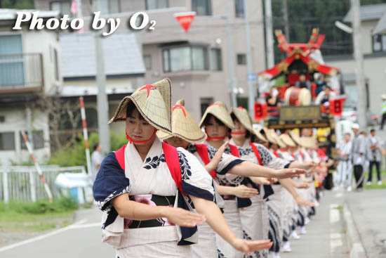 北海道 福島町 福島大神宮渡御祭 2日目 踊り山車