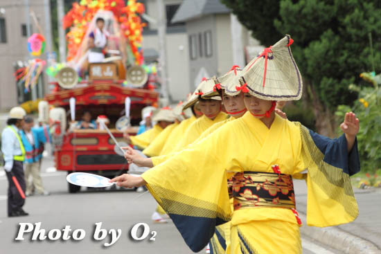 北海道 福島町 福島大神宮渡御祭 2日目 踊り山車