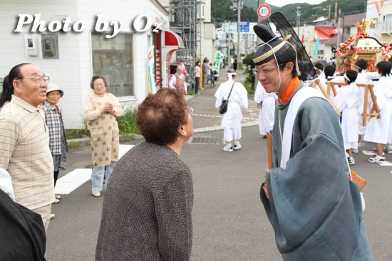 北海道 福島町 福島大神宮渡御祭 2日目 宮司