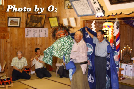 美和八幡神社　目名権現獅子舞　美和権現獅子舞　