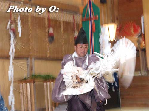 せたな町　事比羅神社　渡御祭　還御祭　松前神楽　注連祓舞